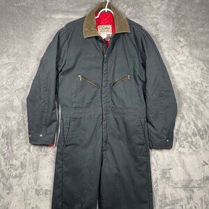 Walls Blizzard-Pruf Insulated Coveralls Large Tall Chest 42-44 USA Red Lining